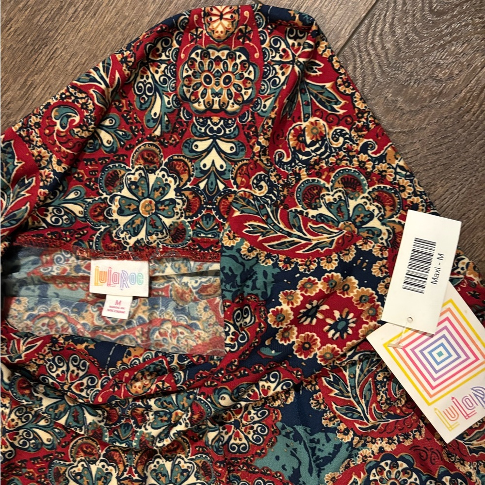 Floral Red and Blue Women's Skirt